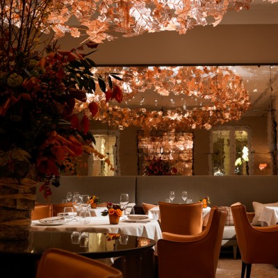 Coworth Park restaurant dining interior Photography UK