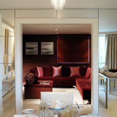 Luxury apartment Dining Interior for Fox Linton by Martin Hulbert, Worldwide
