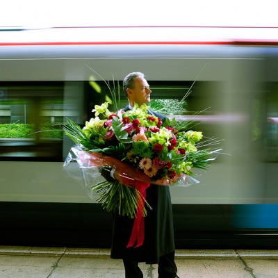 Man with Flowers Campaign