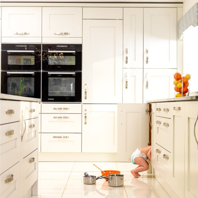 Winchester Kitchens Baby cupboard advertising photography London