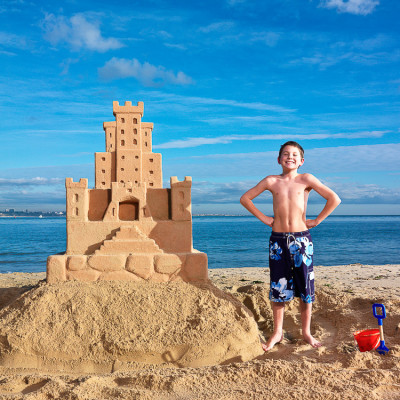 Beach Sandcastle Advertising Photography