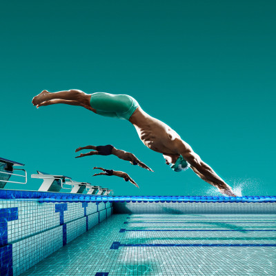 Diver changeover Photography CGI Pharmaceutical advertising campaign