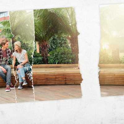 Teenagers socialising Pharmaceutical Advertising Campaign