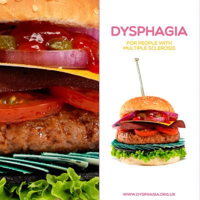 Burger Dysphagia awareness pharmaceutical campaign still life food photography