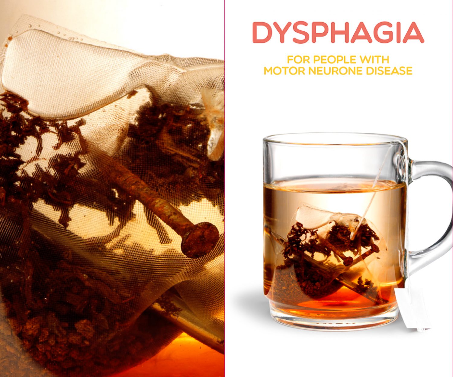Tea Dysphagia awareness pharmaceutical campaign still life food photography