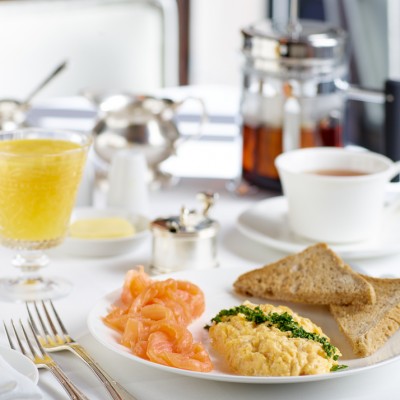 Veeraswamy Scrambled eggs and Salmon Food photography London